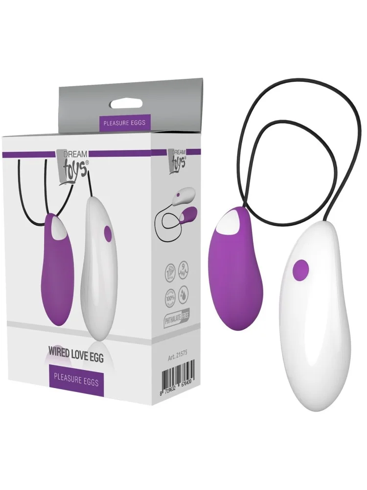 Oeuf Vibrant en Silicone Wired Love Egg