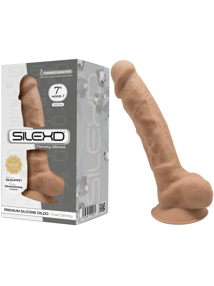 Gode Réaliste Caramel Double Densité N° 1 - 17,5 cm