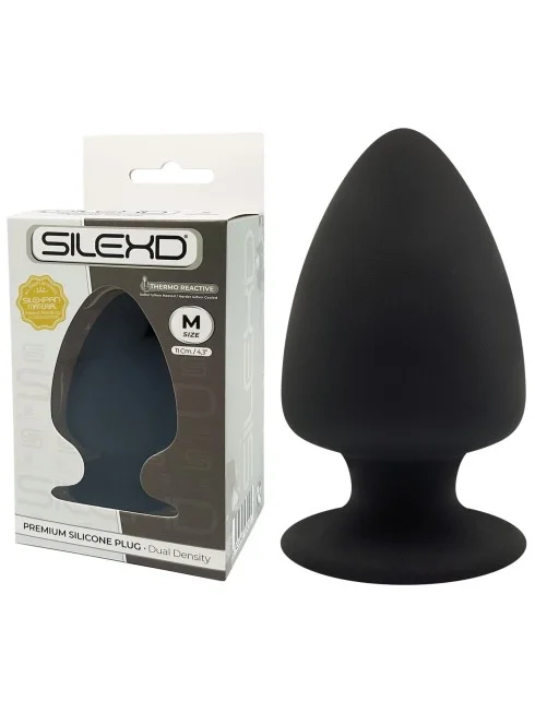 Plug Anal Noir Double Densité M - Ø 5,7 cm