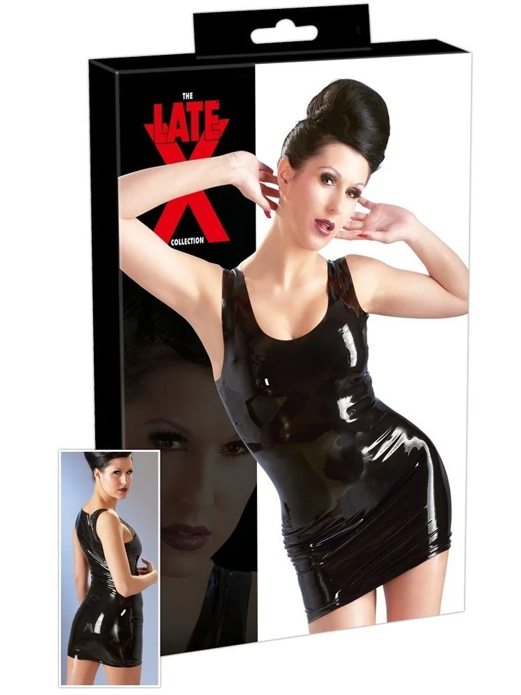 Robe en Latex Noir - M