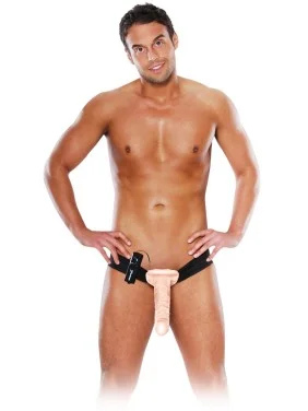 Gode ceinture creux vibrant Extra Long Fetish Fantasy - 26 cm