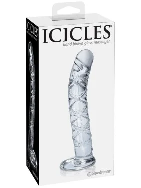Gode Réaliste en verre Icicles No 60