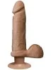 Vibromasseur en UR3 The Realistic Cock Caramel - 20 cm