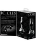 Plug en verre Noir Icicles N°77