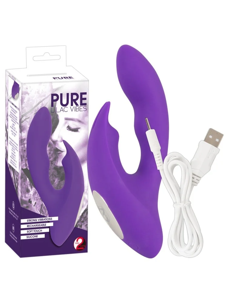 Vibromasseur Rechargeable Pure Double Stimulation