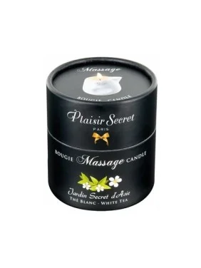 Bougie de massage Thé blanc Plaisir secret - 80 ml