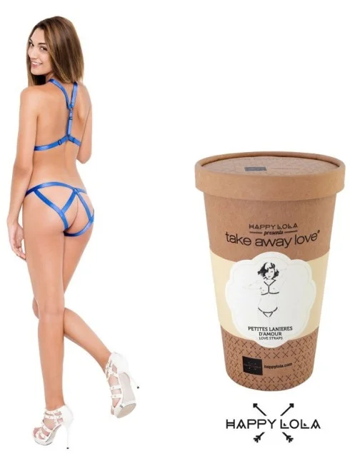 Ensemble Love Straps bleu - Happy Lola TU