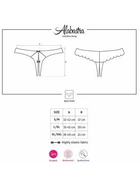 String ouvert Alabastra Blanc - L-XL