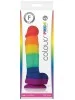 Gode Réaliste Colours Pride en Silicone - 17,5 cm