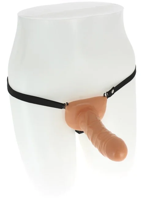 Gode ceinture creux chair - 17 cm