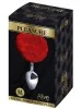 Plug en Métal Medium avec Pompon Rouge