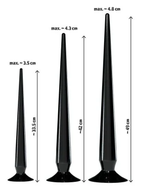 Set de 3 plugs Géants de 33,5 à 49 cm