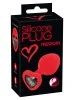 Plug Strass Coeur en Silicone - Medium