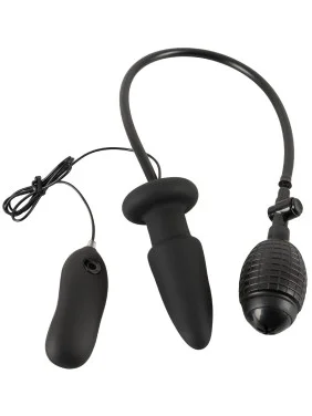 Plug Anal Vibrant et Gonflable en Silicone