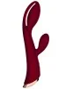 Vibromasseur rouge avec stimulateur de clitoris LRIS USB - LRISRED