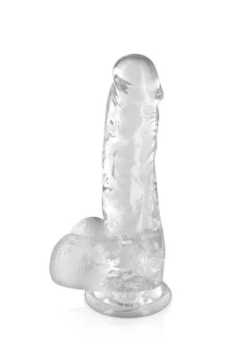 Gode jelly transparent ventouse taille M 17.5cm - CC570123