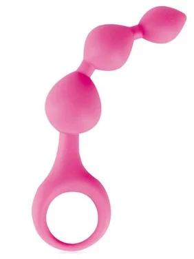 Stimulateur anal rose à boules - CC570006