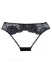 Culotte ouverte noir en dentelle - A1102