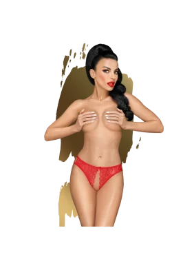 Culotte ouverte rouge Naughty valentine - PH0121RED