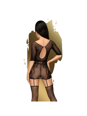 Bodystocking fantaisie noir High stakes - PH0116BLK