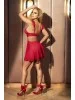 Nuisette sensuelle rouge transformable, 2 en 1 - MAL7386RED