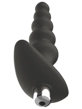 Plug anal vibrant noir en silicone - WS-NV529