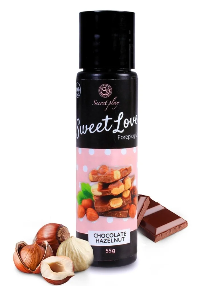 2 en 1 Gel de massage et lubrifiant chocolat noisette 100% comestible - SP6737