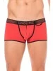 Mini-Pants rouge échancré avec zip - LM2003-68RED