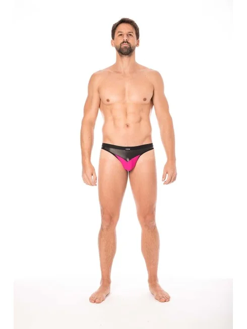 Jock magenta simili cuir brillant - LM2001-27MAG