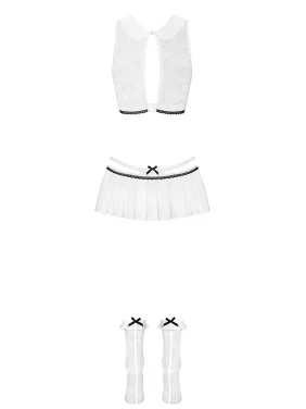 833-CST-2 Costume Etudiante - Blanc