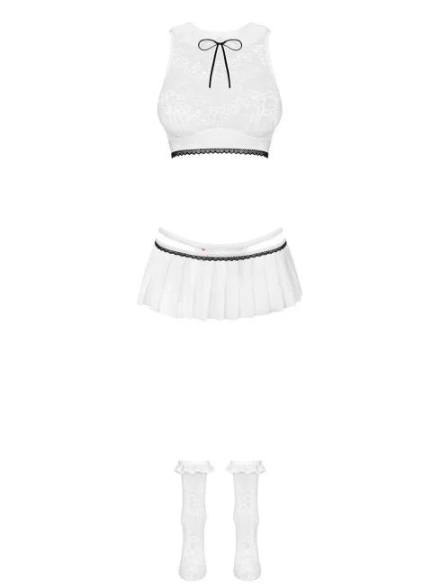 833-CST-2 Costume Etudiante - Blanc